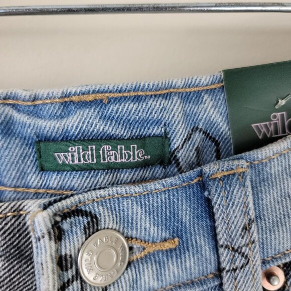 Wild Fabel High-Rise Doodle Bermuda Shorts Size 6 - Picture 8 of 9